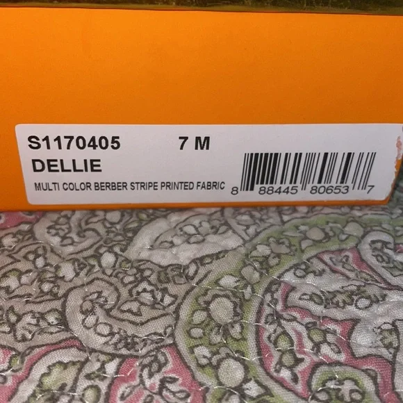 Euc Kate Spade ♠️ Dellie striped wedges size 7 - Picture 2 of 8